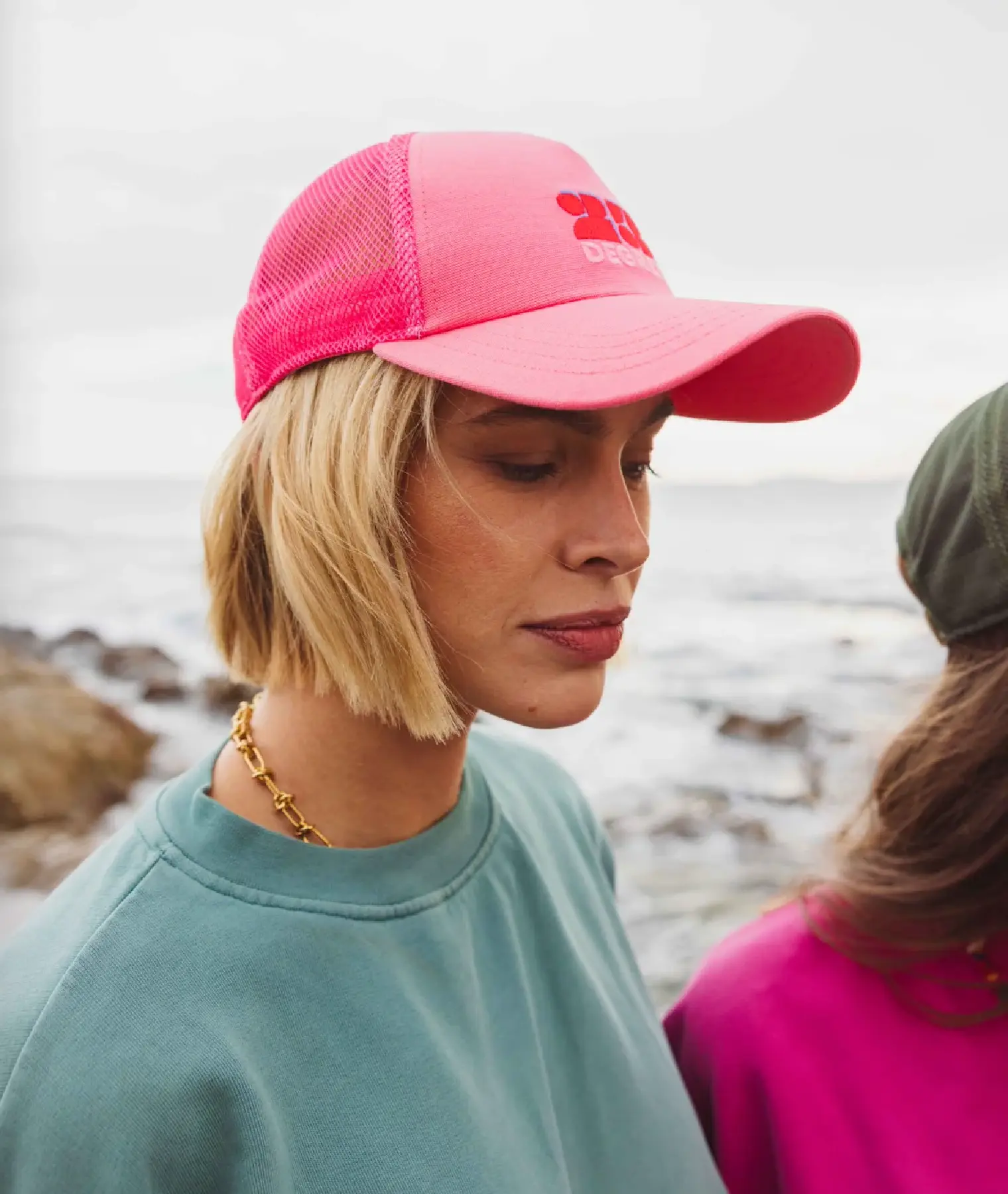 Casquette adulte Sunshine - rose fluo - 23 Degres | Manoir Plume