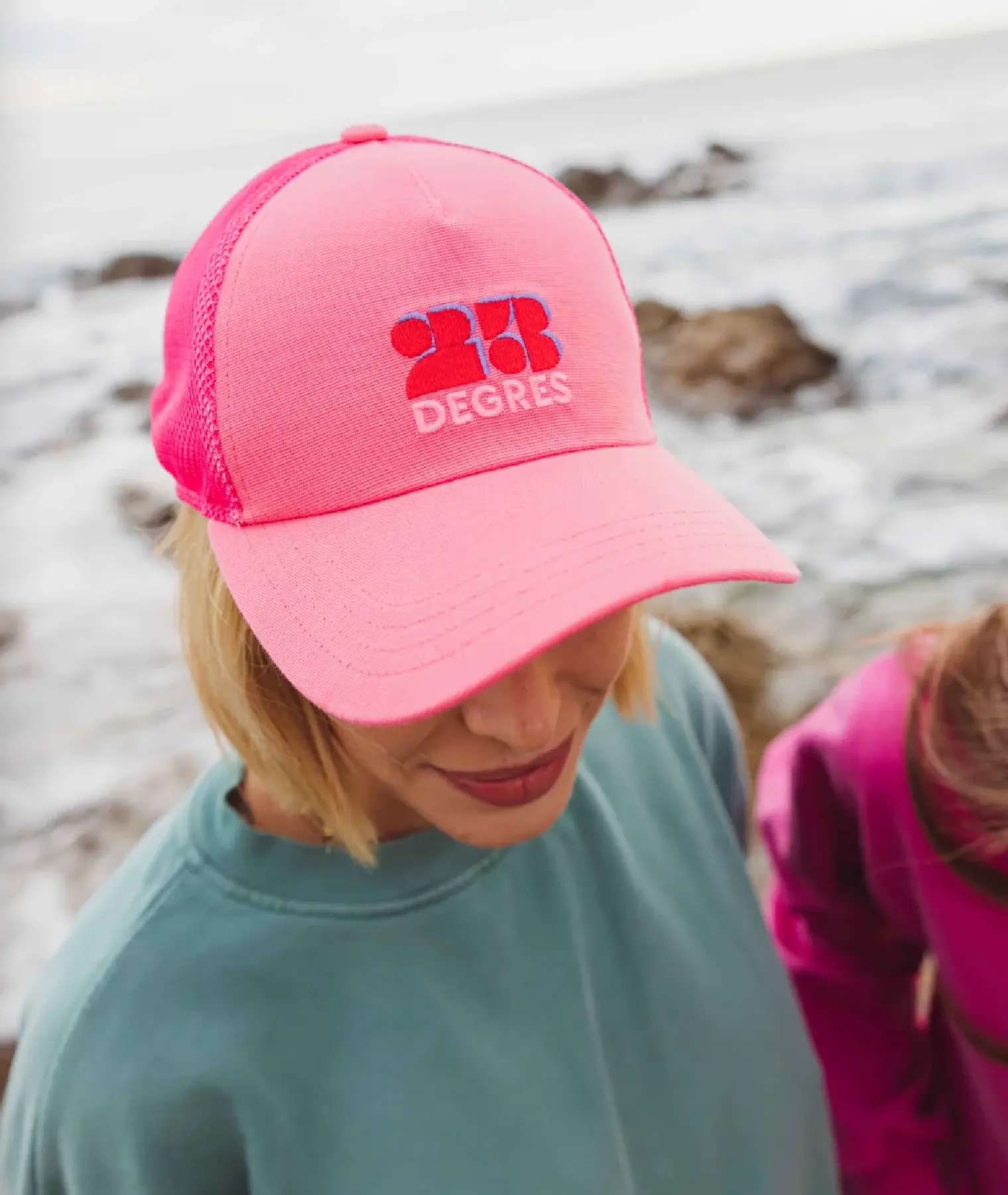 Casquette adulte Sunshine - rose fluo - 23 Degres | Manoir Plume