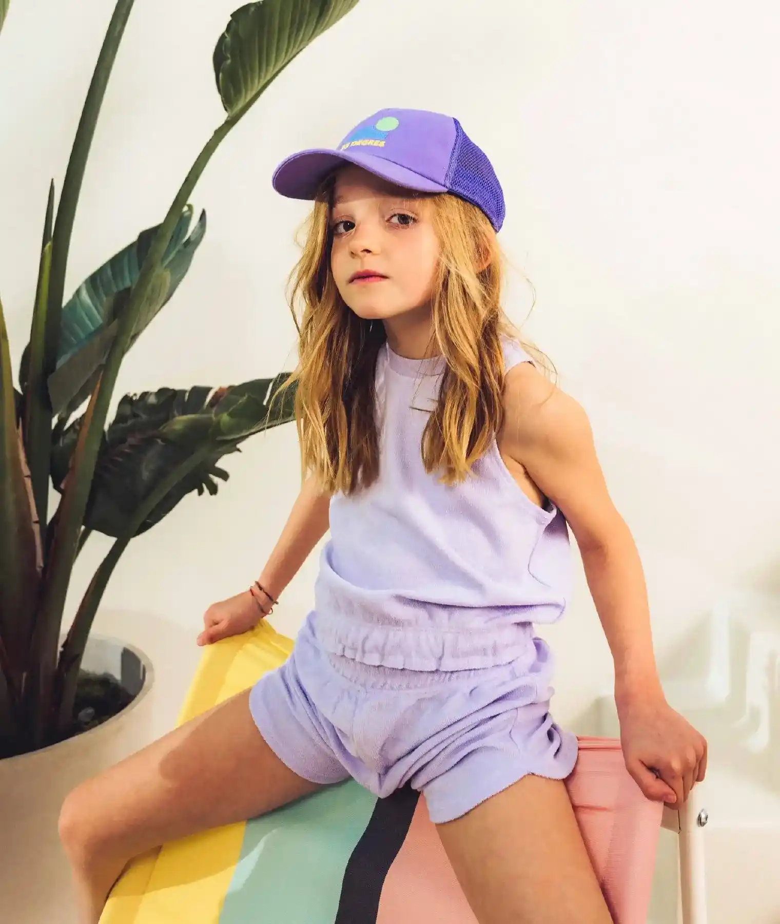 Casquette enfant Sunrise - lilas - 23 Degres | Manoir Plume