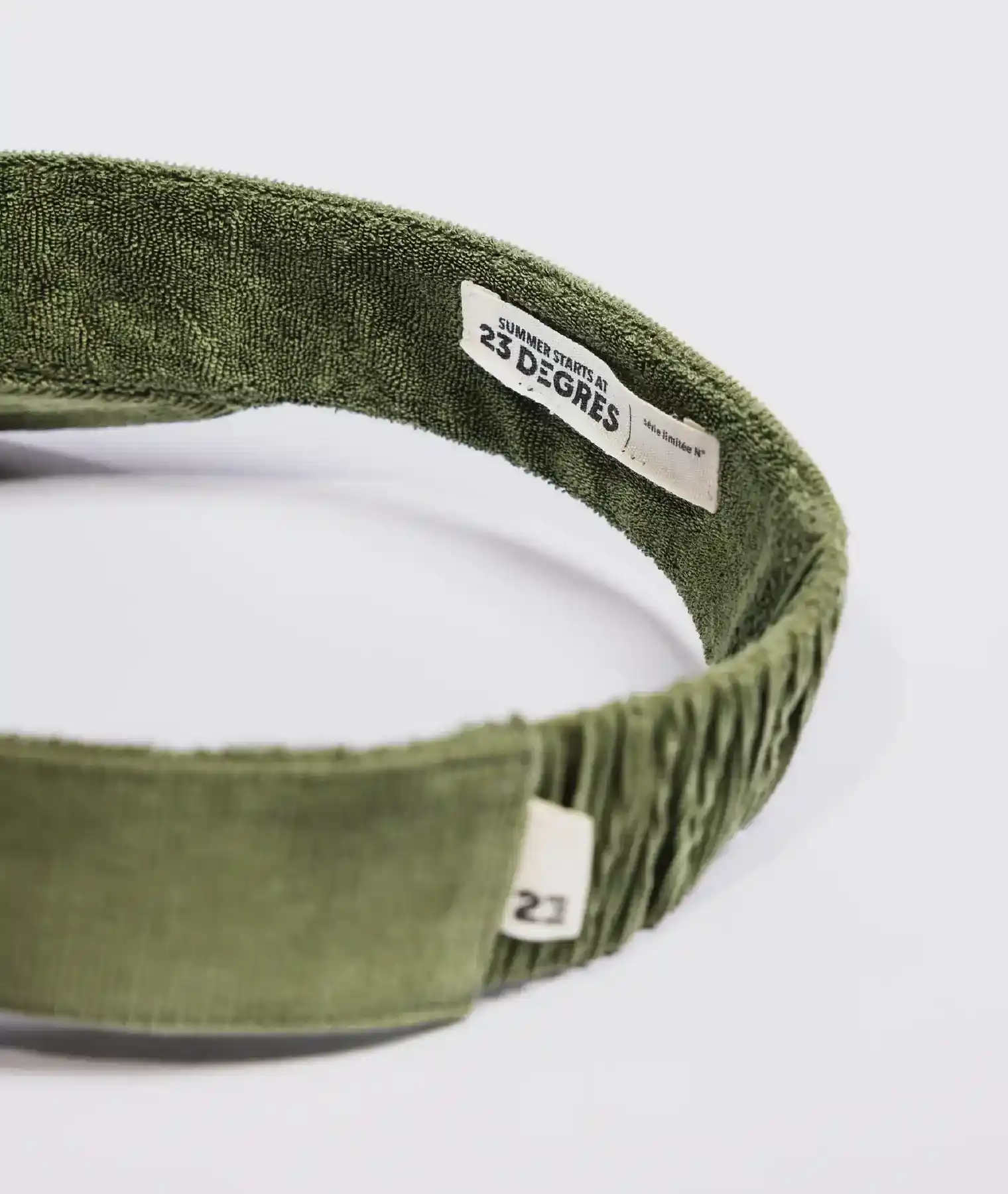 Visière adulte Sunset M/L - kaki - 23 Degres | Manoir Plume