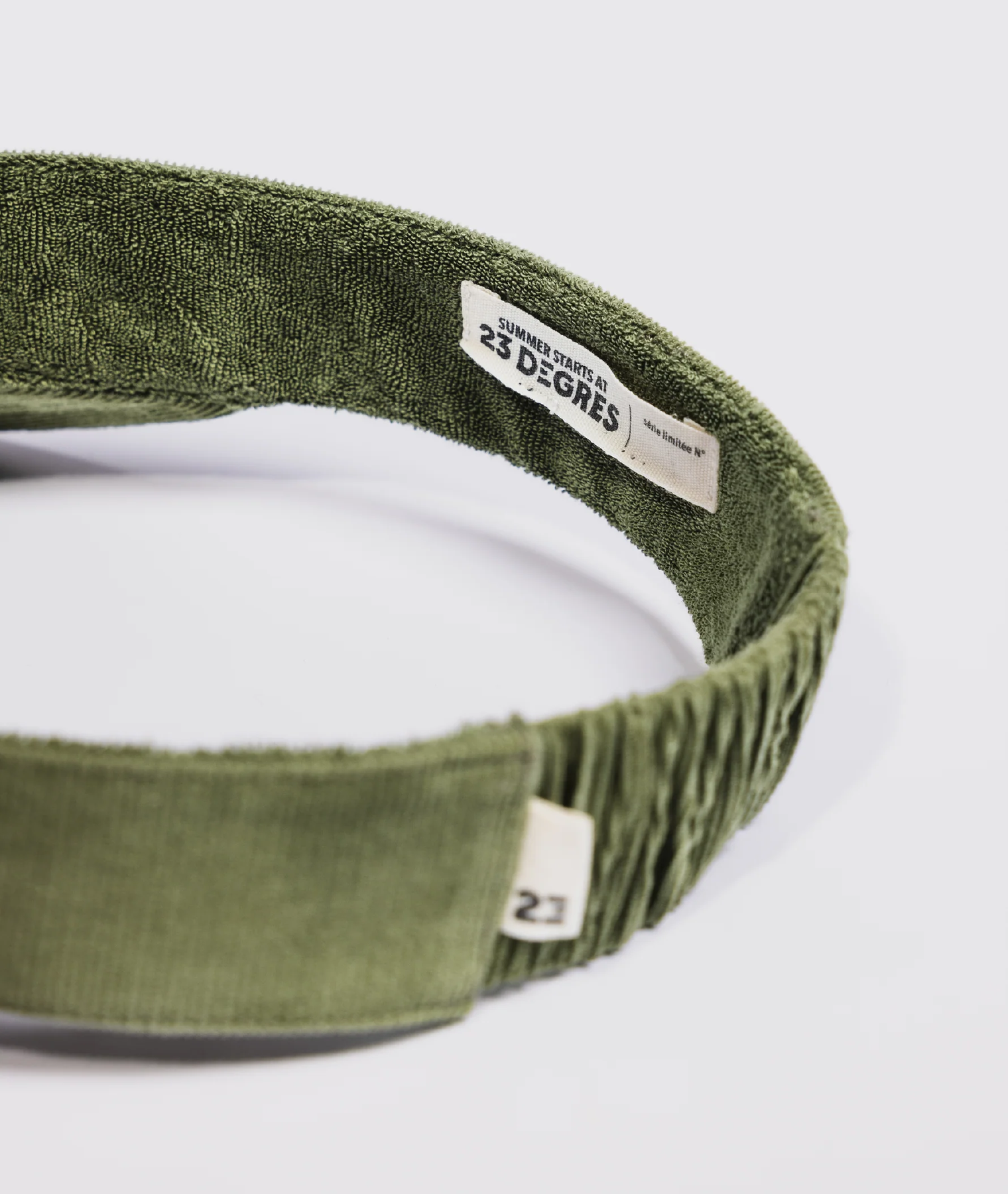 Visière adulte Sunset M/L - kaki - 23 Degres | Manoir Plume