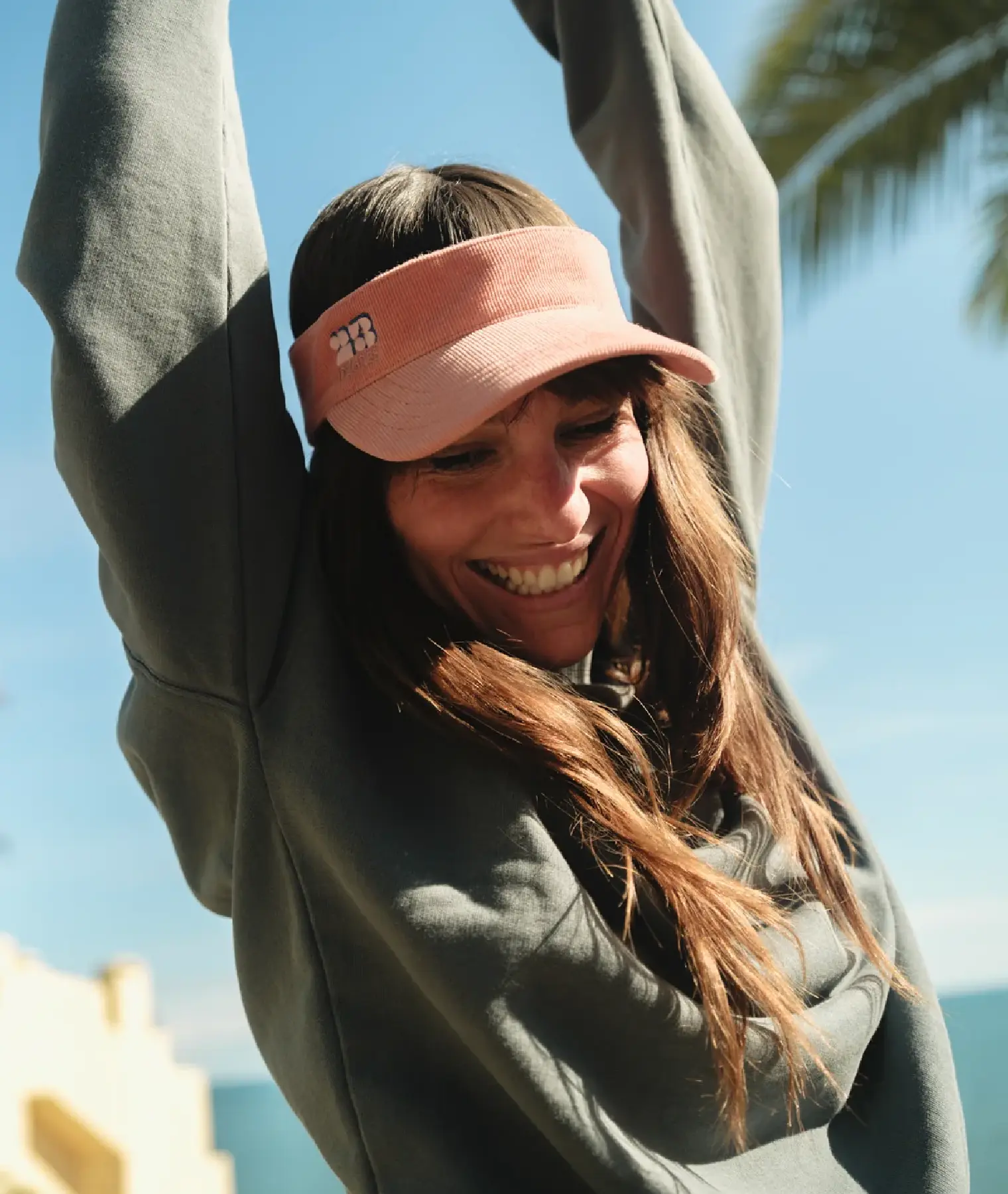 Visière adulte Sunset XS/S - terracotta - 23 Degres | Manoir Plume