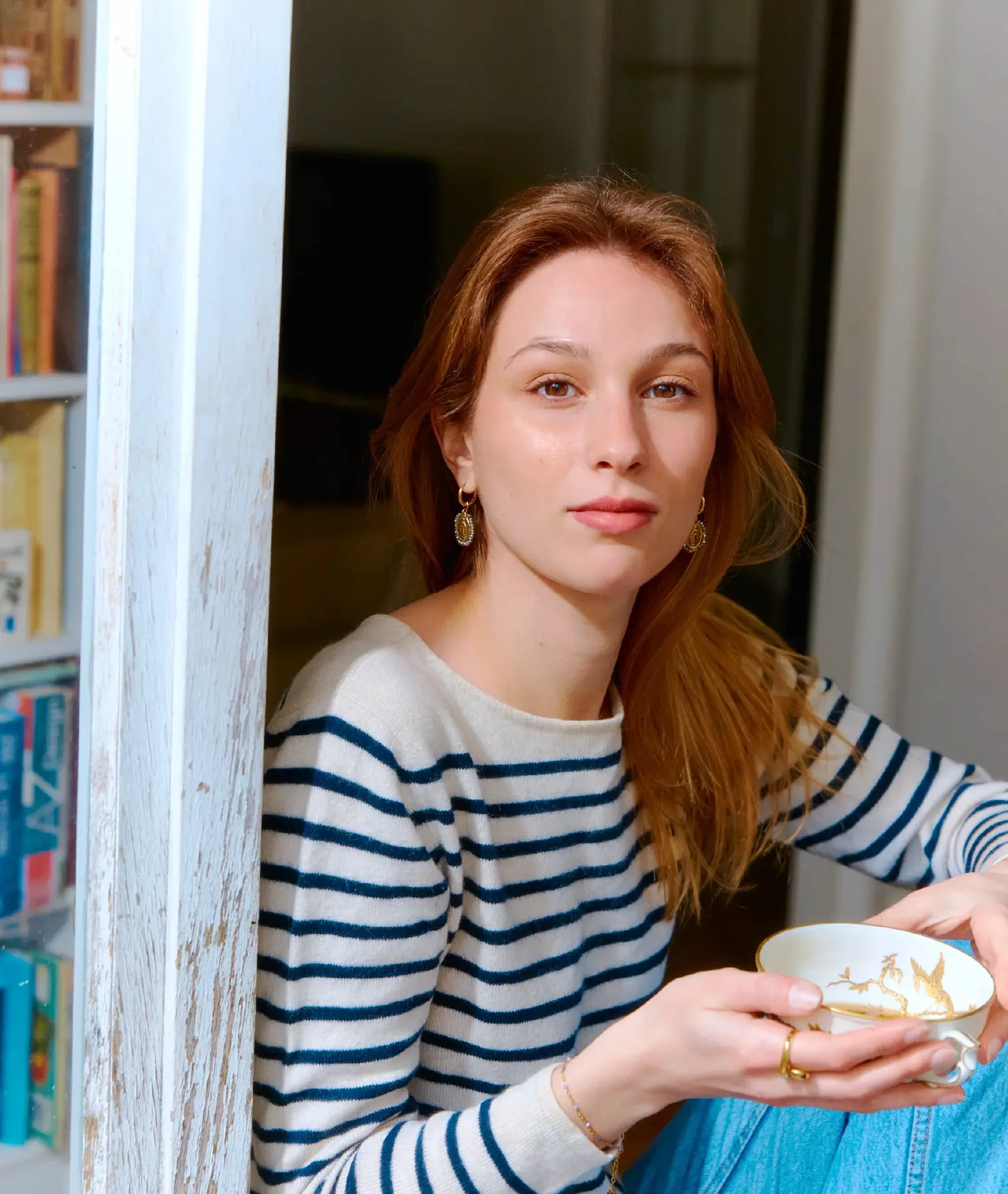 Boucles d'oreilles créoles Santa silver - Palas | Manoir Plume