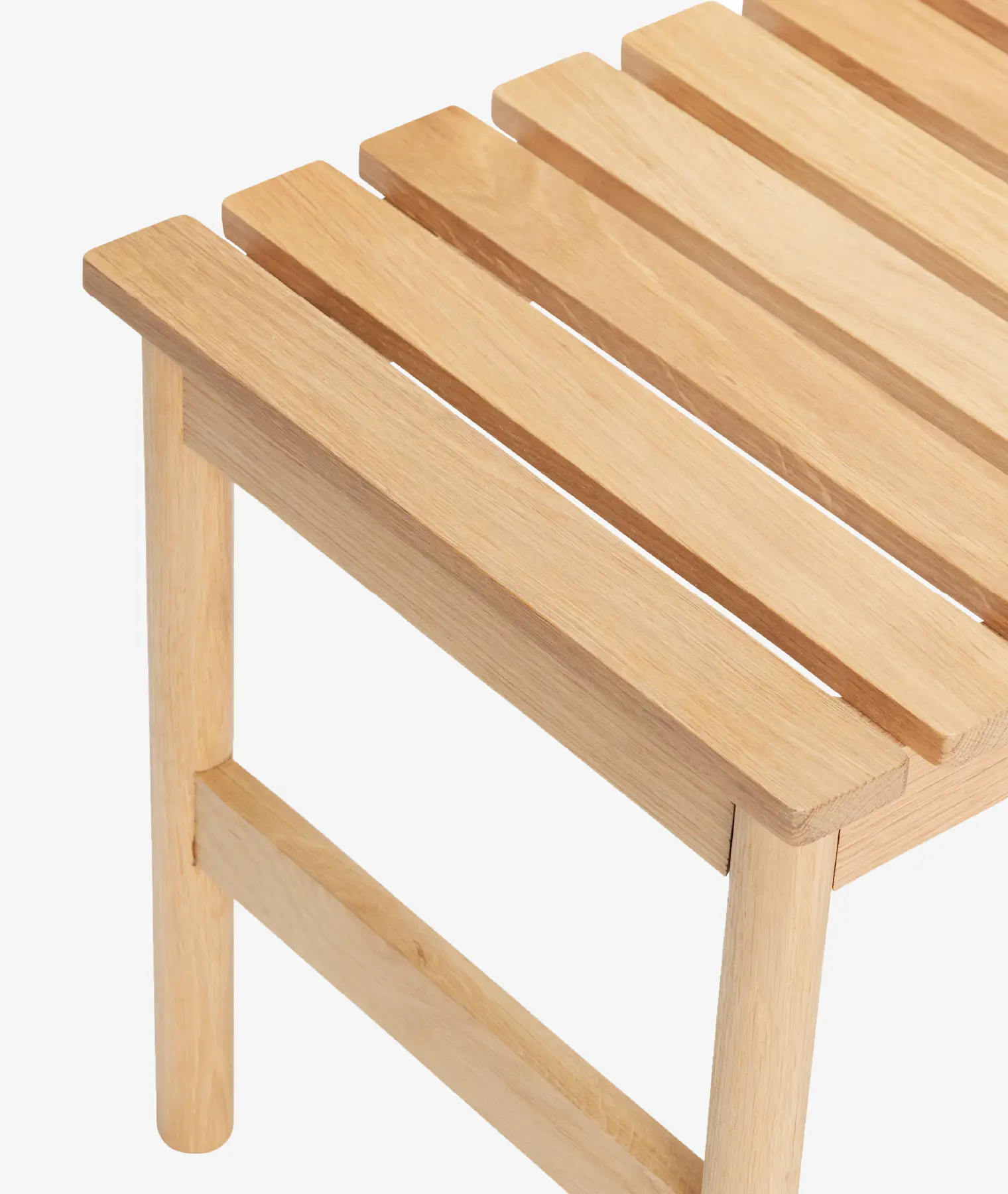 Banc large Row - chêne clair - Hübsch | Manoir Plume