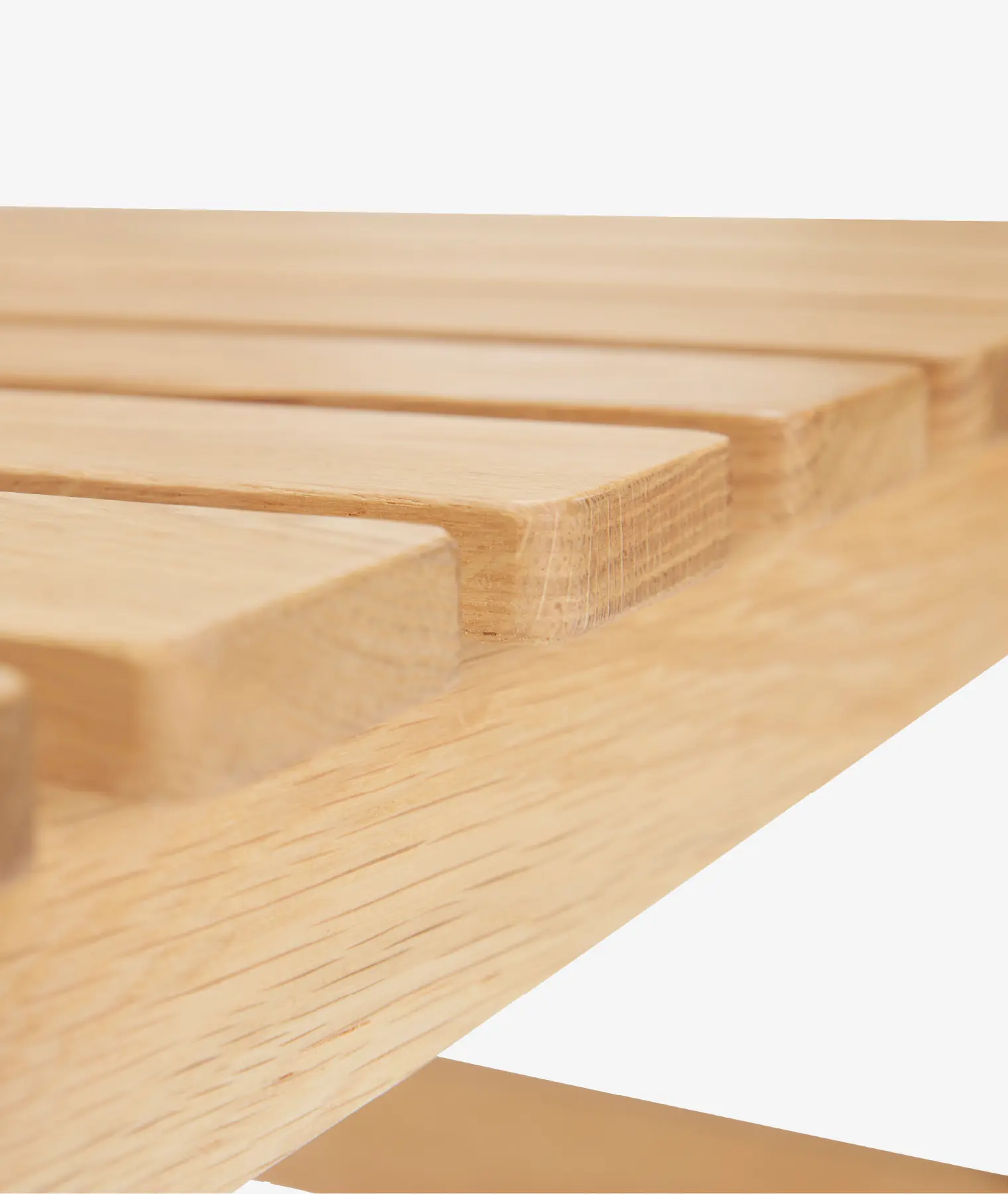 Banc large Row - chêne clair - Hübsch | Manoir Plume