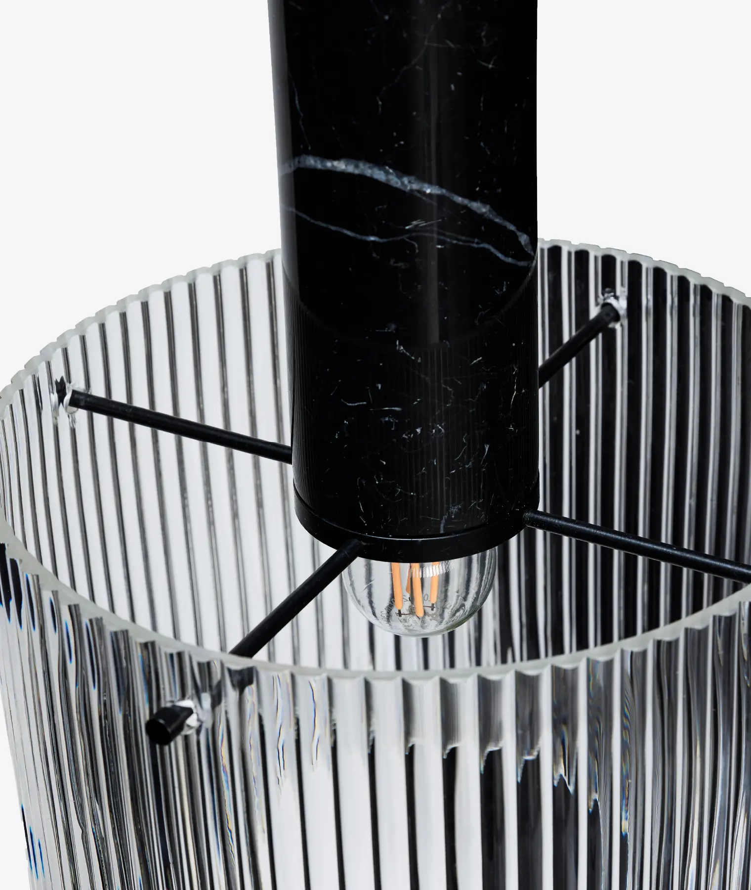 Suspension large Revolve - noir - Hübsch | Manoir Plume