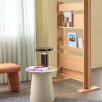 Table d'appoint Pillar - sable - Hübsch | Manoir Plume