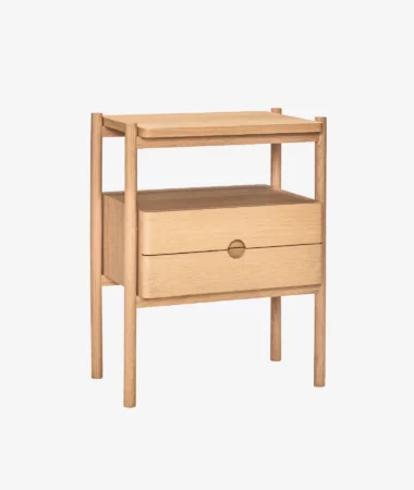 Table de nuit Appeal chêne clair - Hübsch | Manoir Plume