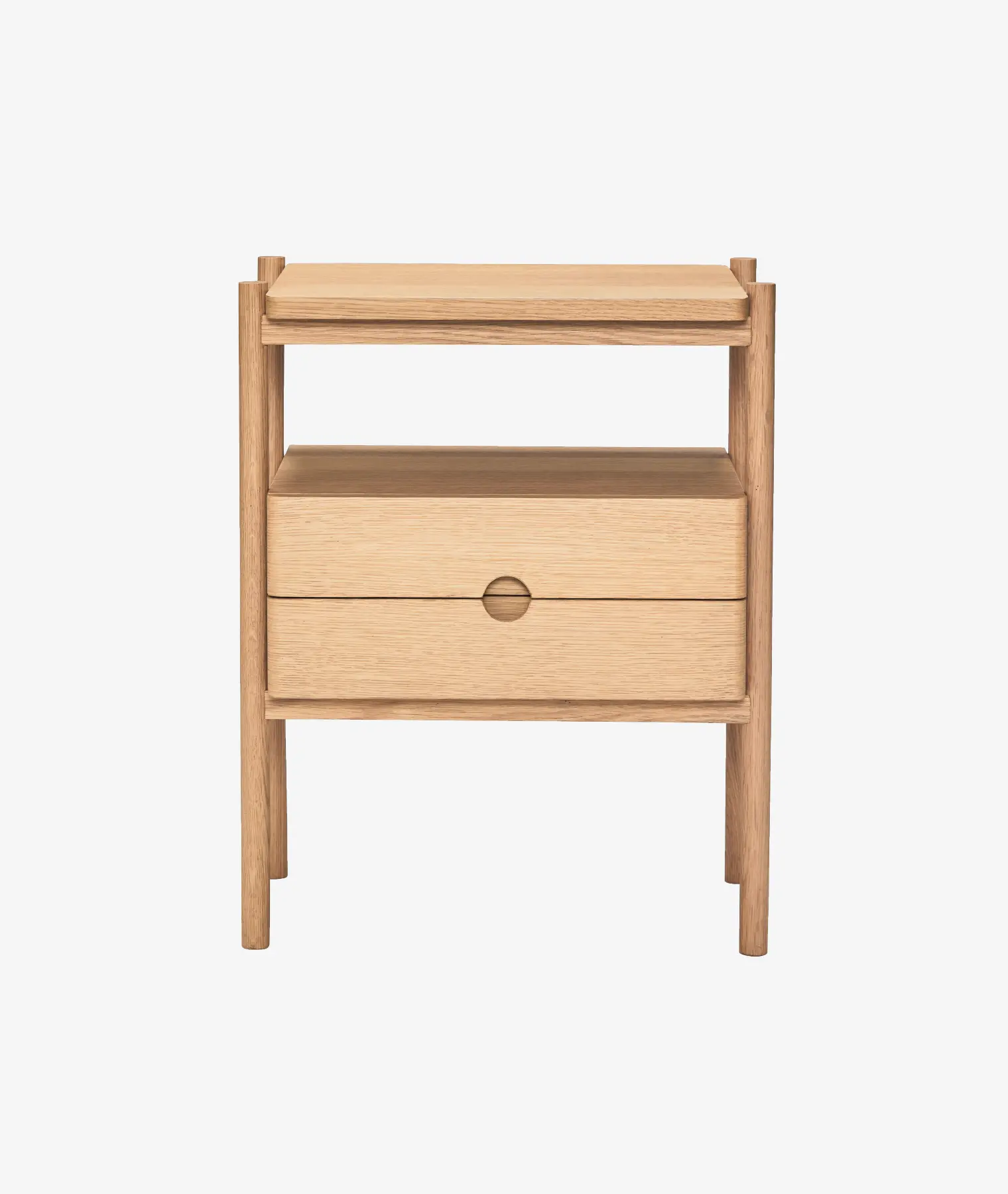 Table de nuit Appeal chêne clair - Hübsch | Manoir Plume