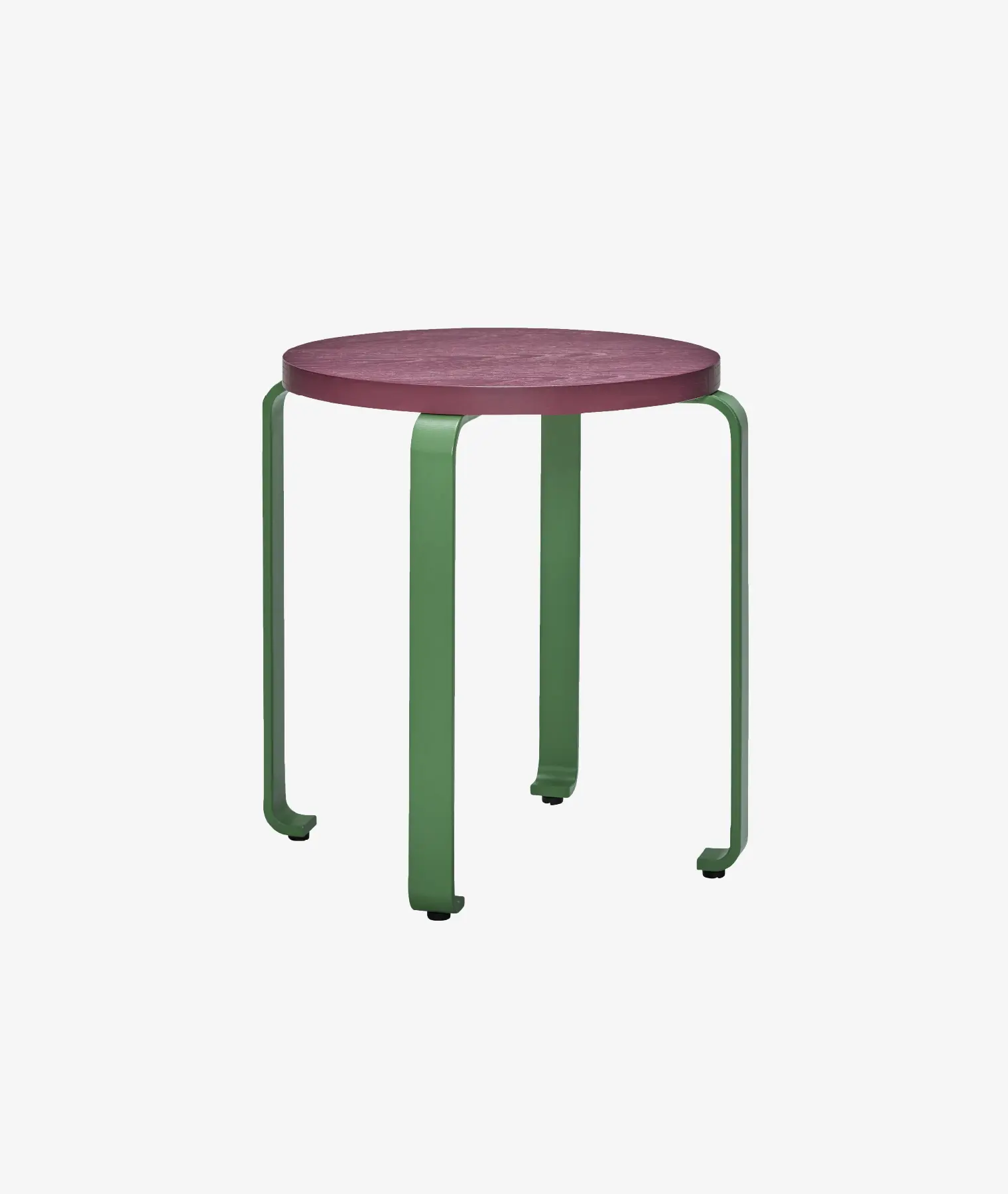 Tabouret Smile - bordeaux/vert - Hübsch | Manoir Plume