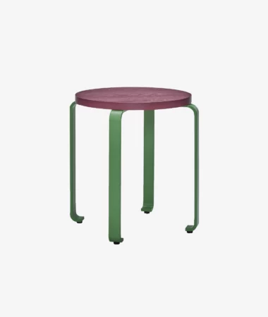 Tabouret Smile - bordeaux/vert - Hübsch | Manoir Plume