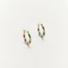 Boucles d'oreilles Twiggy vert et rose - Palas | Manoir Plume