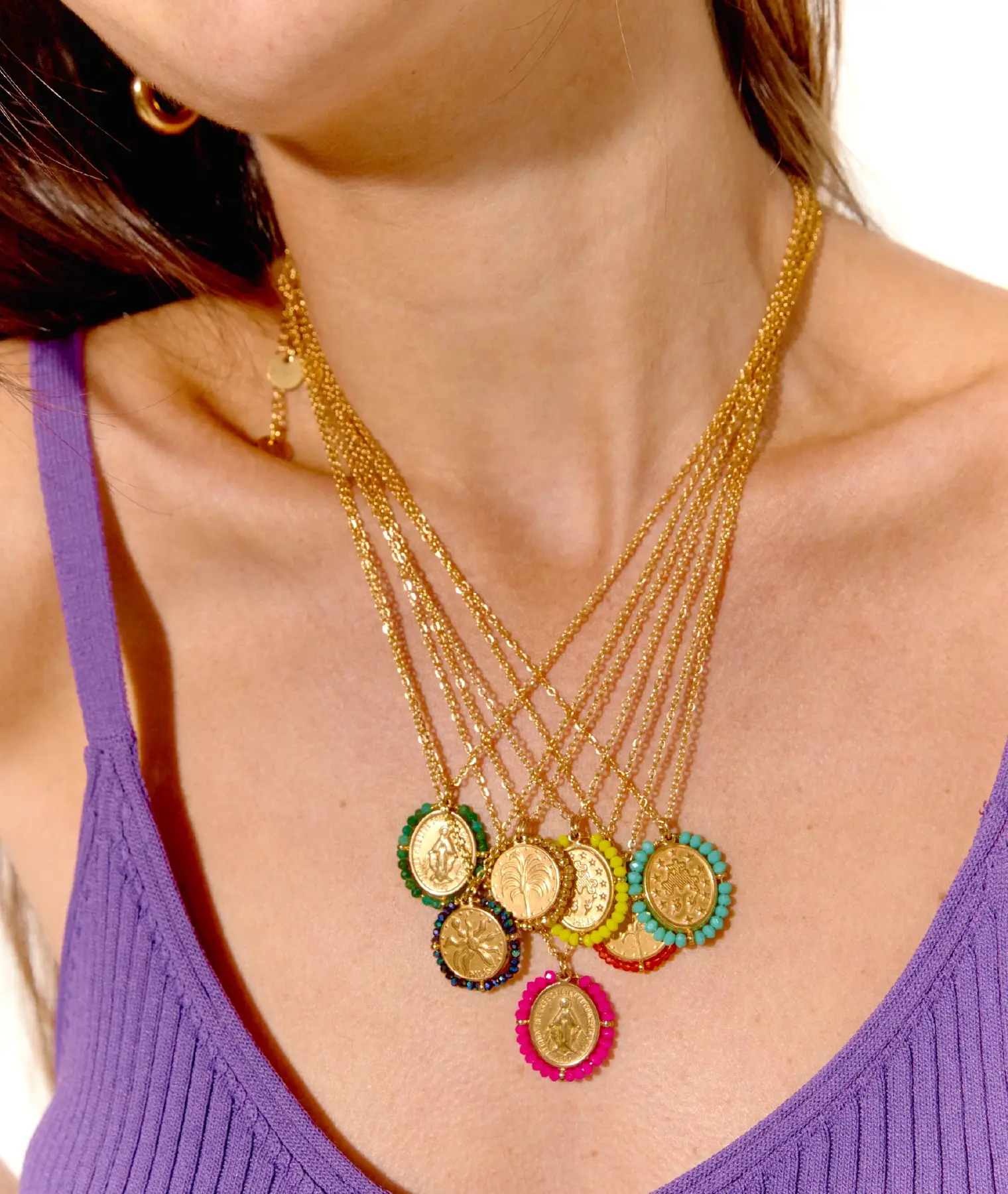 Collier Santa Maria aqua - Palas | Manoir Plume