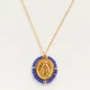 Collier Santa Maria cobalt blue - Palas | Manoir Plume Collier Santa Maria cobalt blue - Palas | Manoir Plume