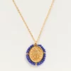 Collier Santa Maria cobalt blue - Palas | Manoir Plume Collier Santa Maria cobalt blue - Palas | Manoir Plume