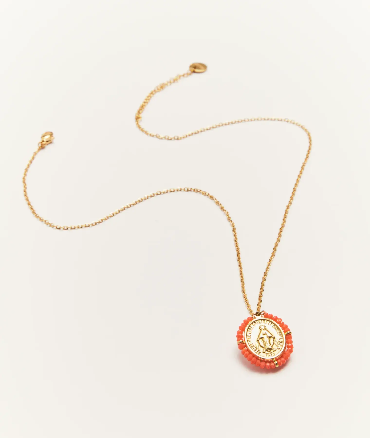 Collier Santa Maria coral - Palas | Manoir Plume