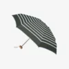 Mini parapluie micro & solide rayures blanches "marinière" Charles - kaki | Manoir Plume Mini parapluie micro & solide rayures blanches "marinière" Charles - kaki | Manoir Plume