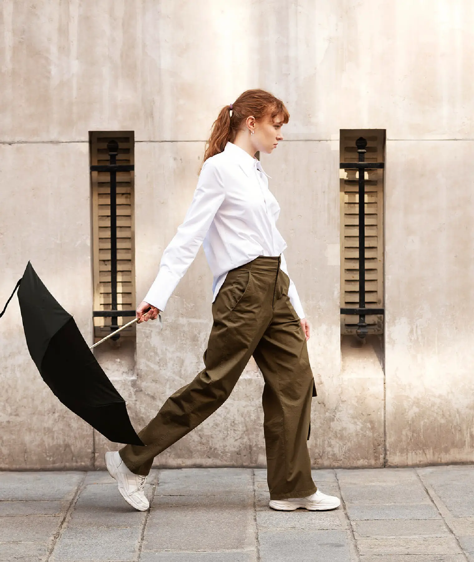 Mini parapluie micro & solide Jane - noir - Anatole | Manoir Plume