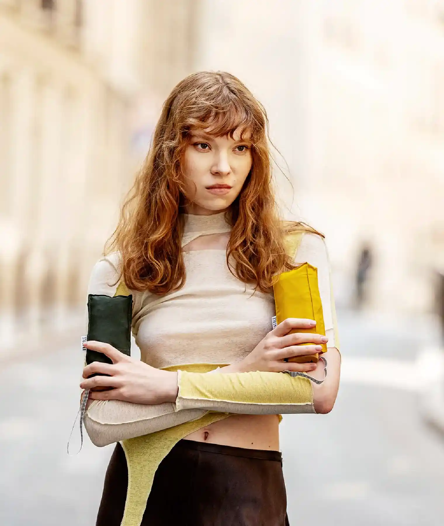 Mini parapluie micro & solide Léonard - kaki | Manoir Plume