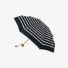 Mini parapluie micro & solide rayures blanches "marinière" Pablo - bleu marine | Manoir Plume Mini parapluie micro & solide rayures blanches "marinière" Pablo - bleu marine | Manoir Plume