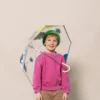 Parapluie enfant transparent cloche nuages & étoiles Svalbard - bleu et jaune - Anatole | Manoir Plume Parapluie enfant transparent cloche nuages & étoiles Svalbard - bleu et jaune - Anatole | Manoir Plume
