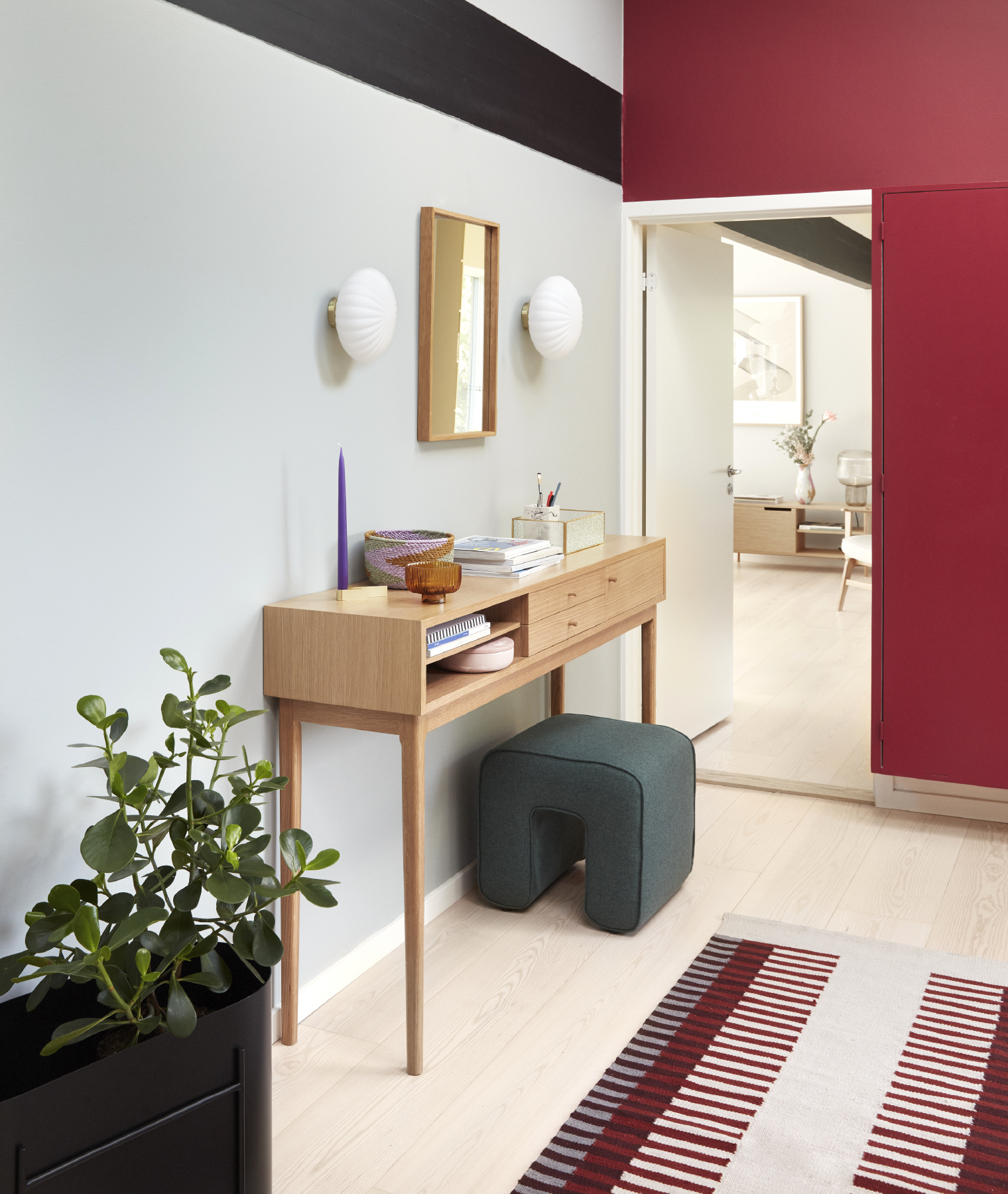 Applique Kumu Ø25 - blanc - Hübsch | Manoir Plume