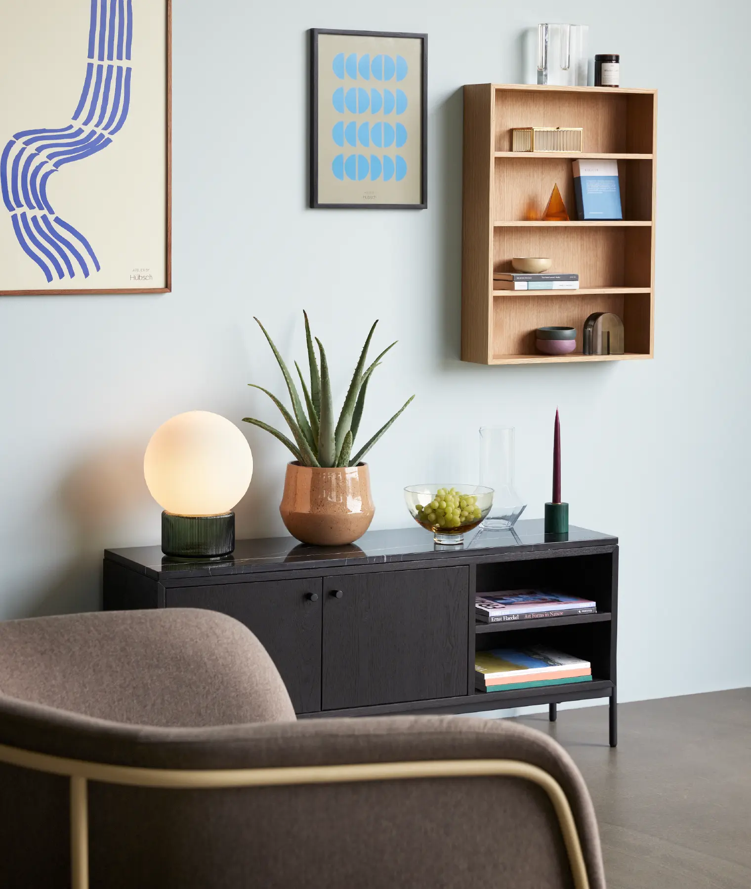 Buffet Nobu - noir - Hübsch | Manoir Plume