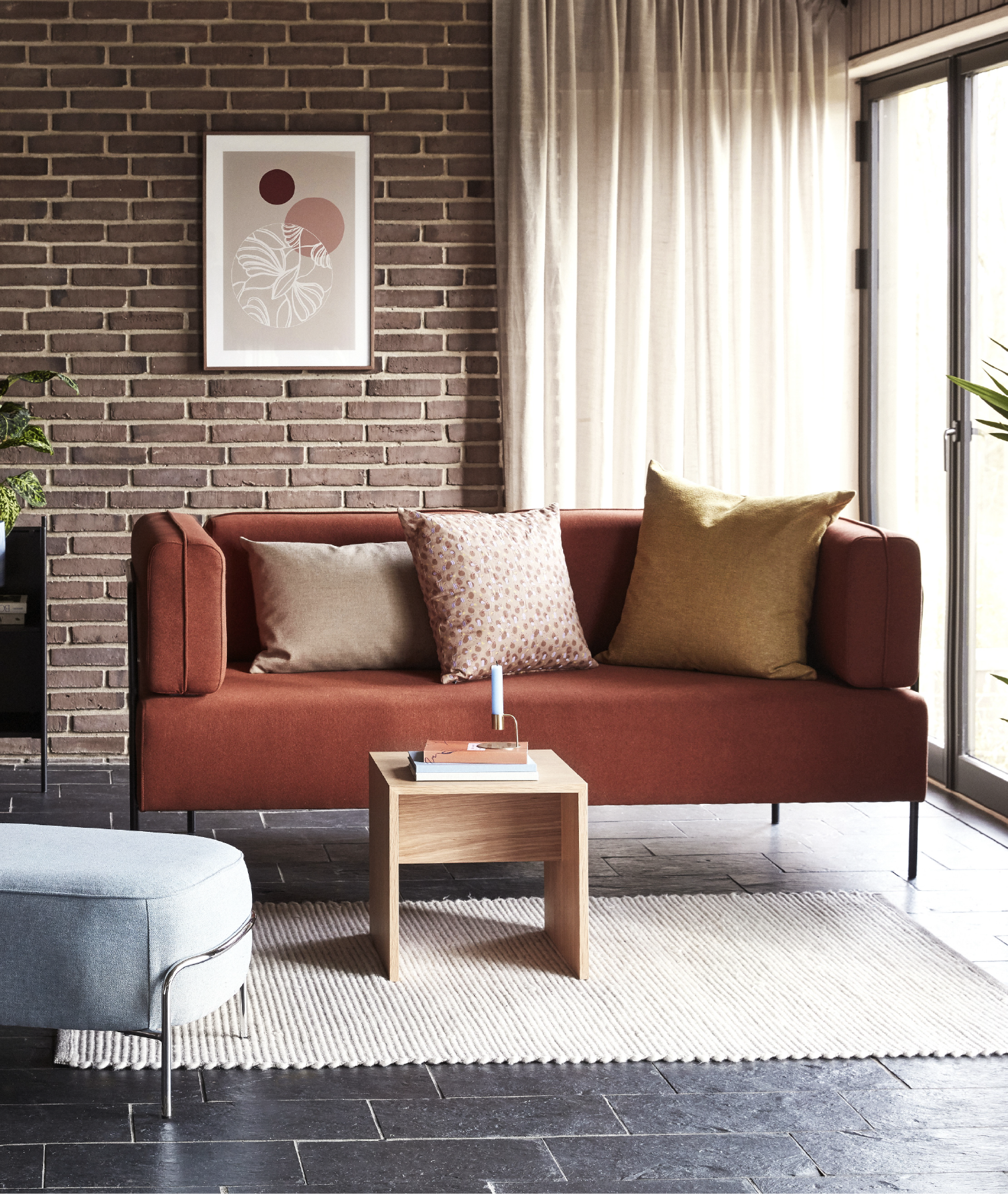 Canapé Block - ambre - Hübsch | Manoir Plume