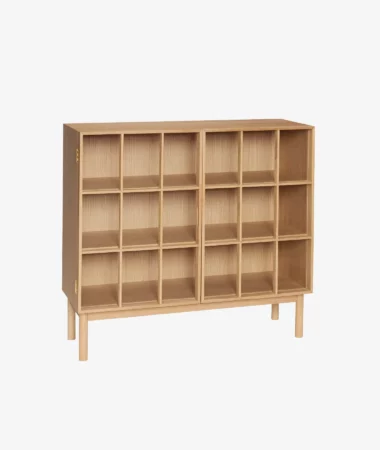 Commode large Shoji - chêne clair - Hübsch | Manoir Plume