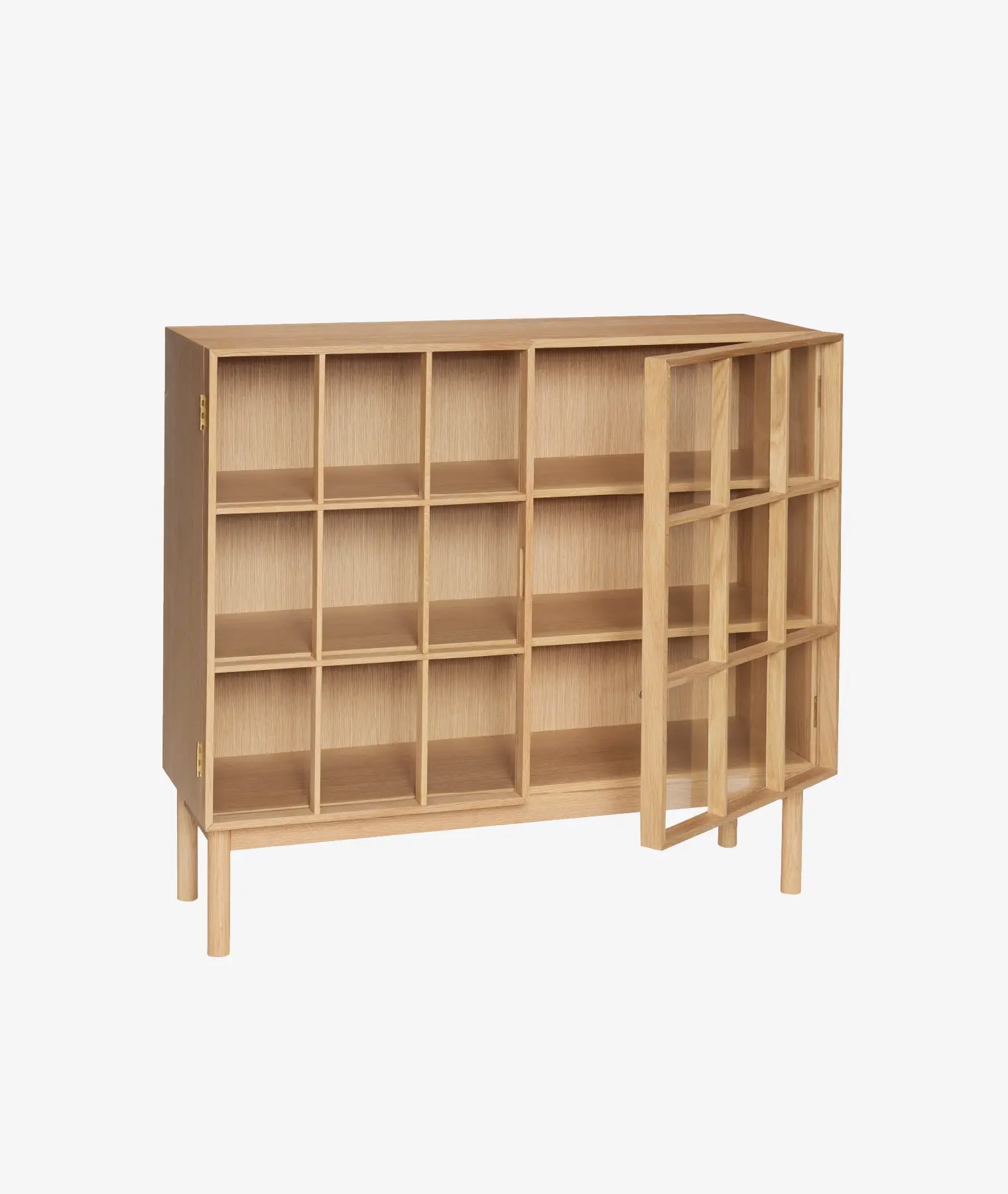 Commode large Shoji - chêne clair - Hübsch | Manoir Plume