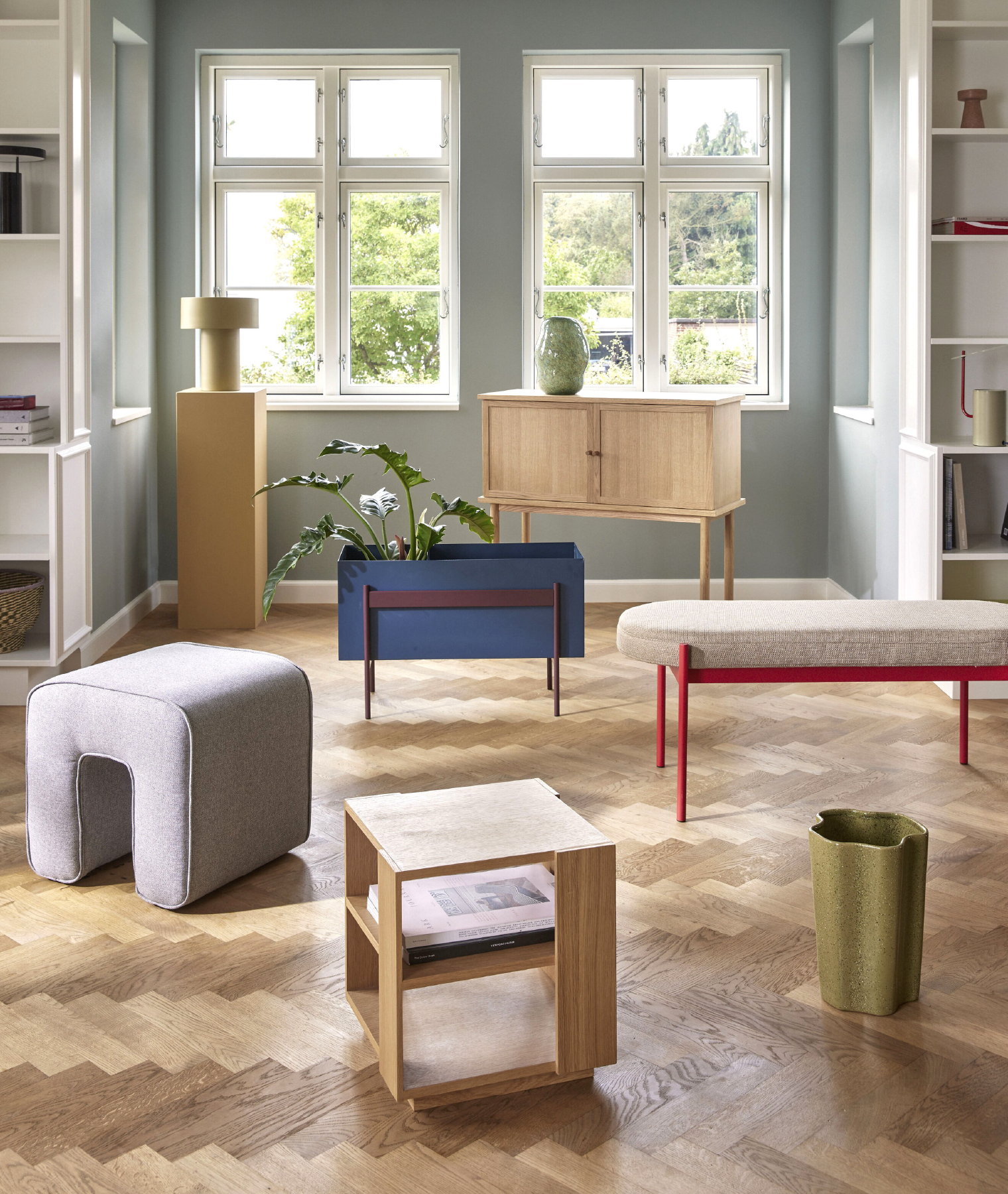 Console Dash - chêne clair - Hübsch | Manoir Plume