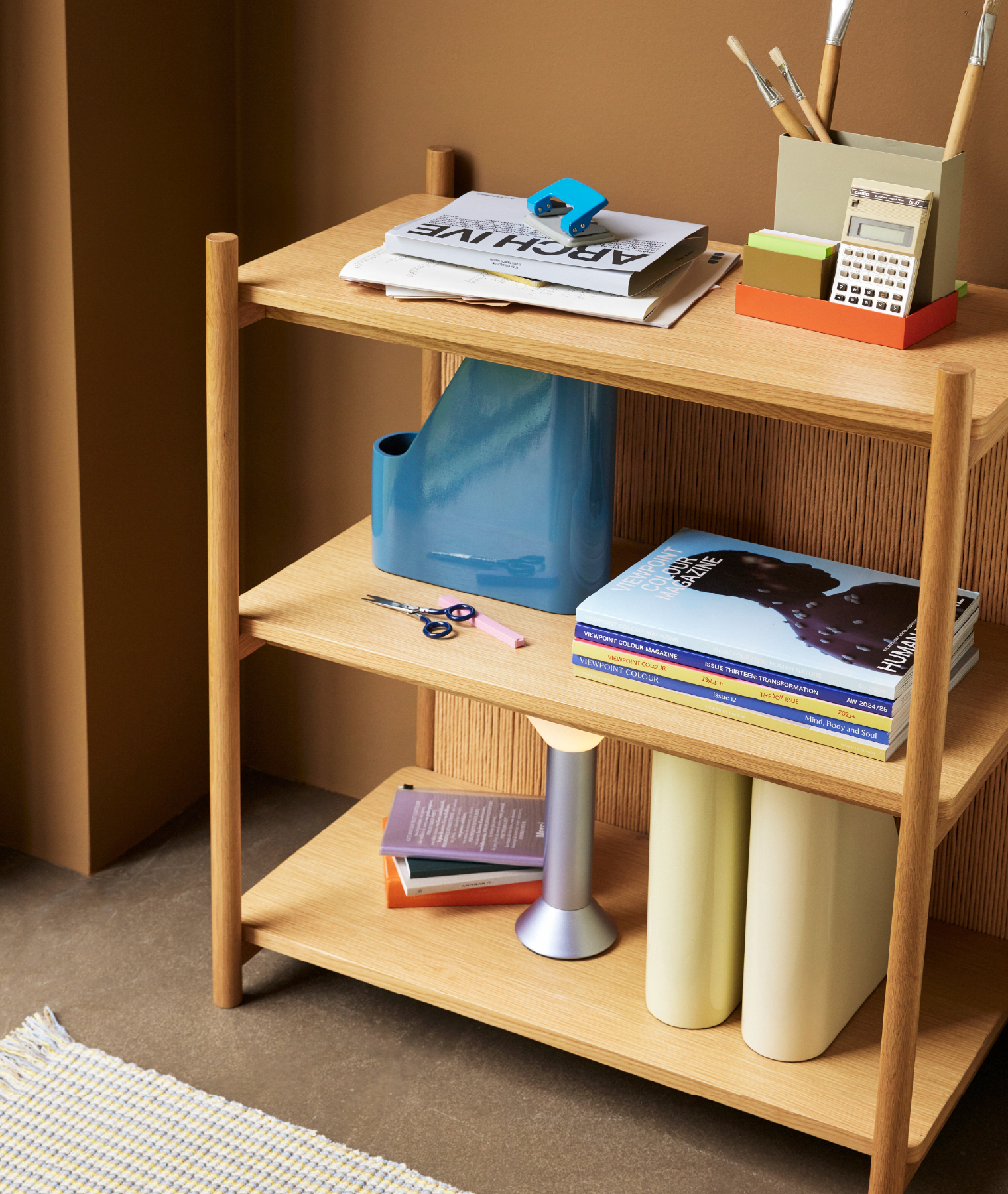 Étagère large Heritage 75x44x88cm - chêne clair - Hübsch | Manoir Plume