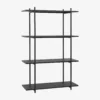 Étagère single large Norm - noir - Hübsch | Manoir Plume