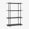 Étagère single large Norm - noir - Hübsch | Manoir Plume Étagère single large Norm - noir - Hübsch | Manoir Plume