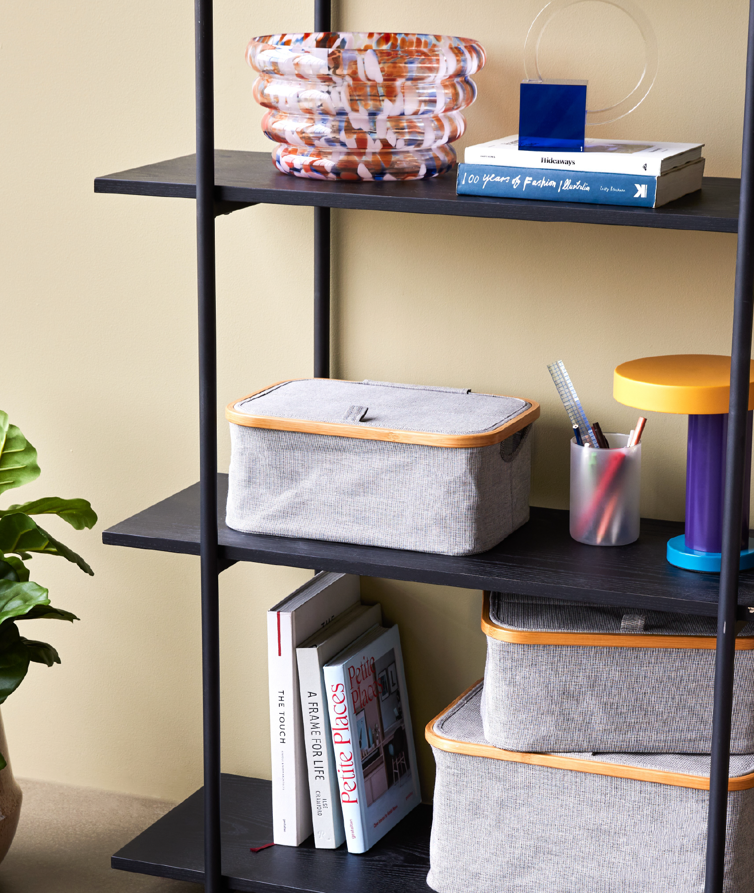 Étagère single large Norm - noir - Hübsch | Manoir Plume