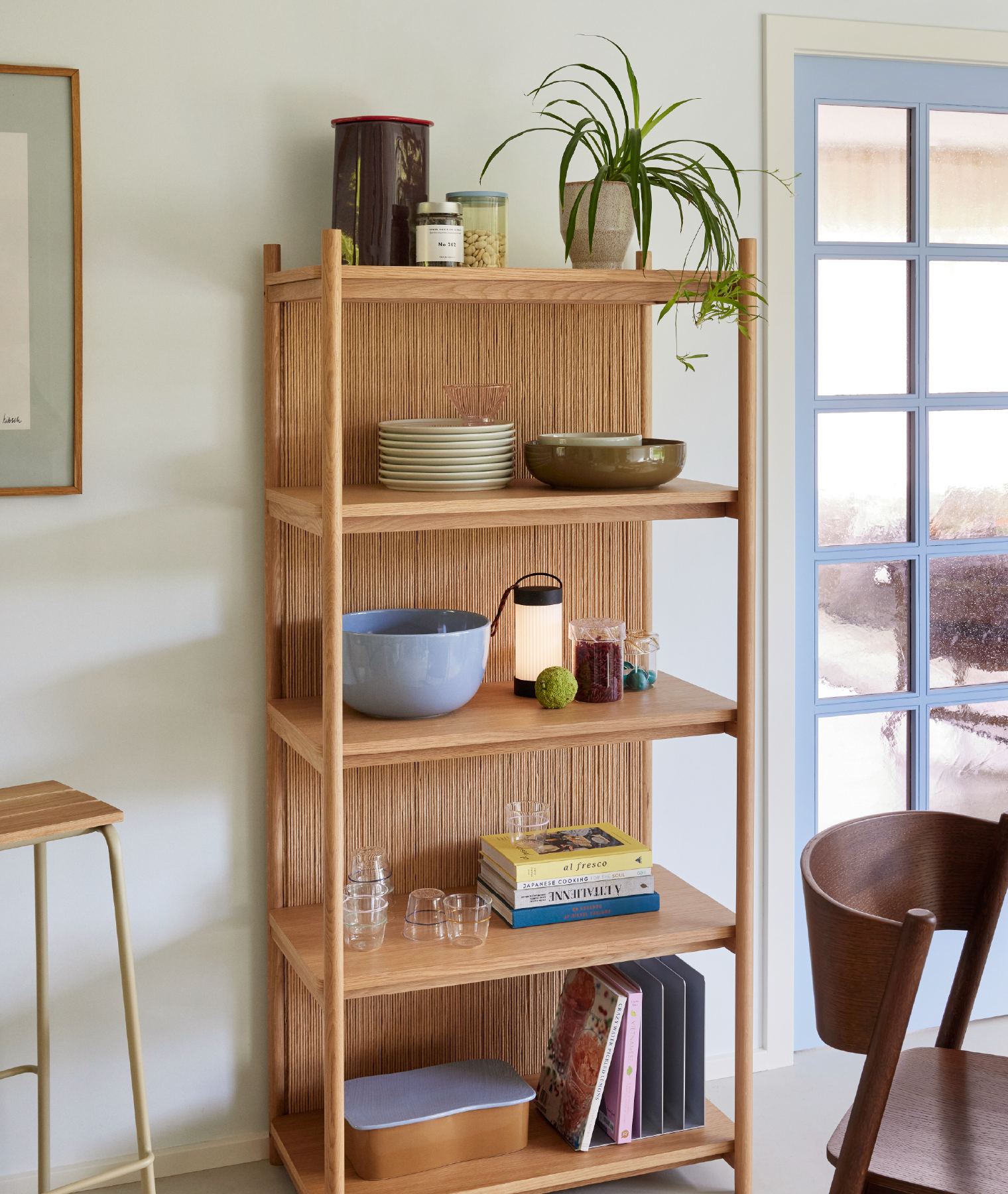 Étagère small Heritage 75x44x162cm - chêne clair - Hübsch | Manoir Plume