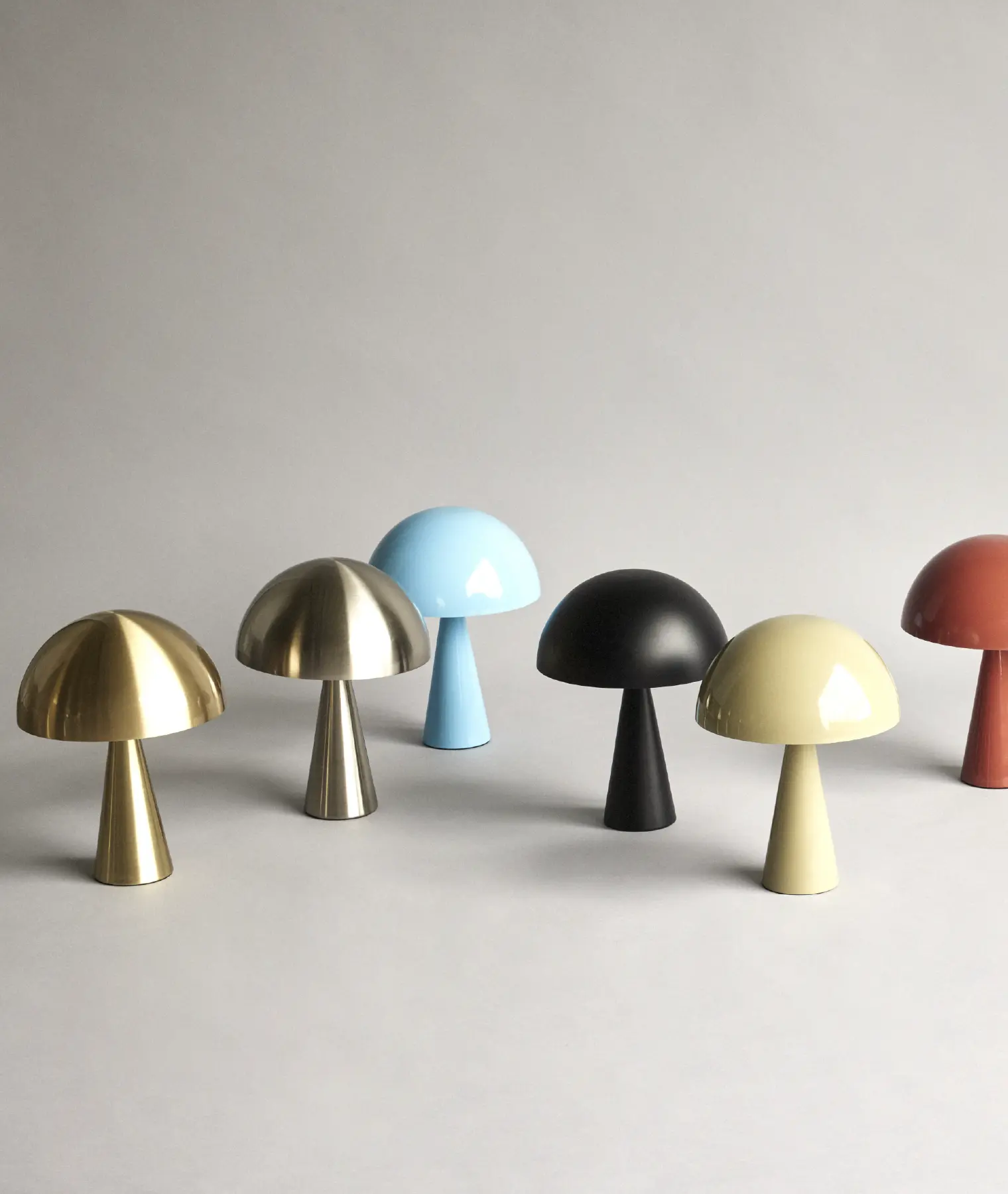 Mini lampe à poser Mush - rouge - Hübsch | Manoir Plume