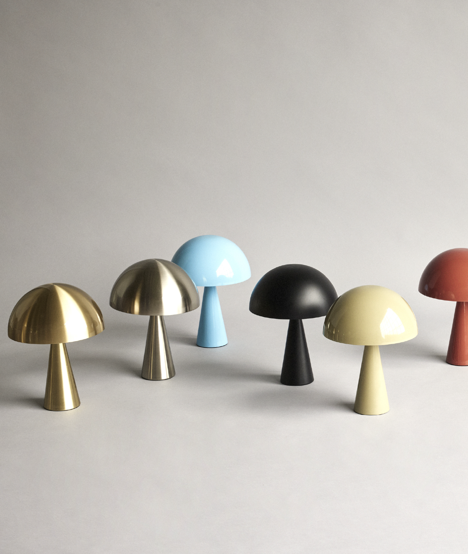 Mini lampe à poser Mush - rouge | Hübsch