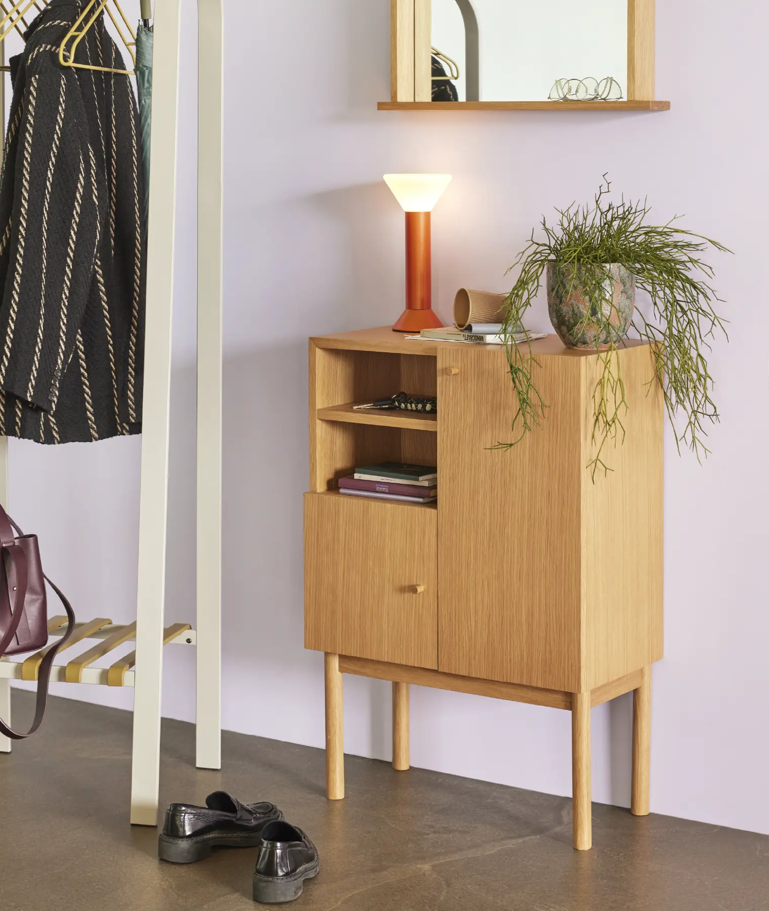 Portant Sempre - gris/olive - Hübsch | Manoir Plume