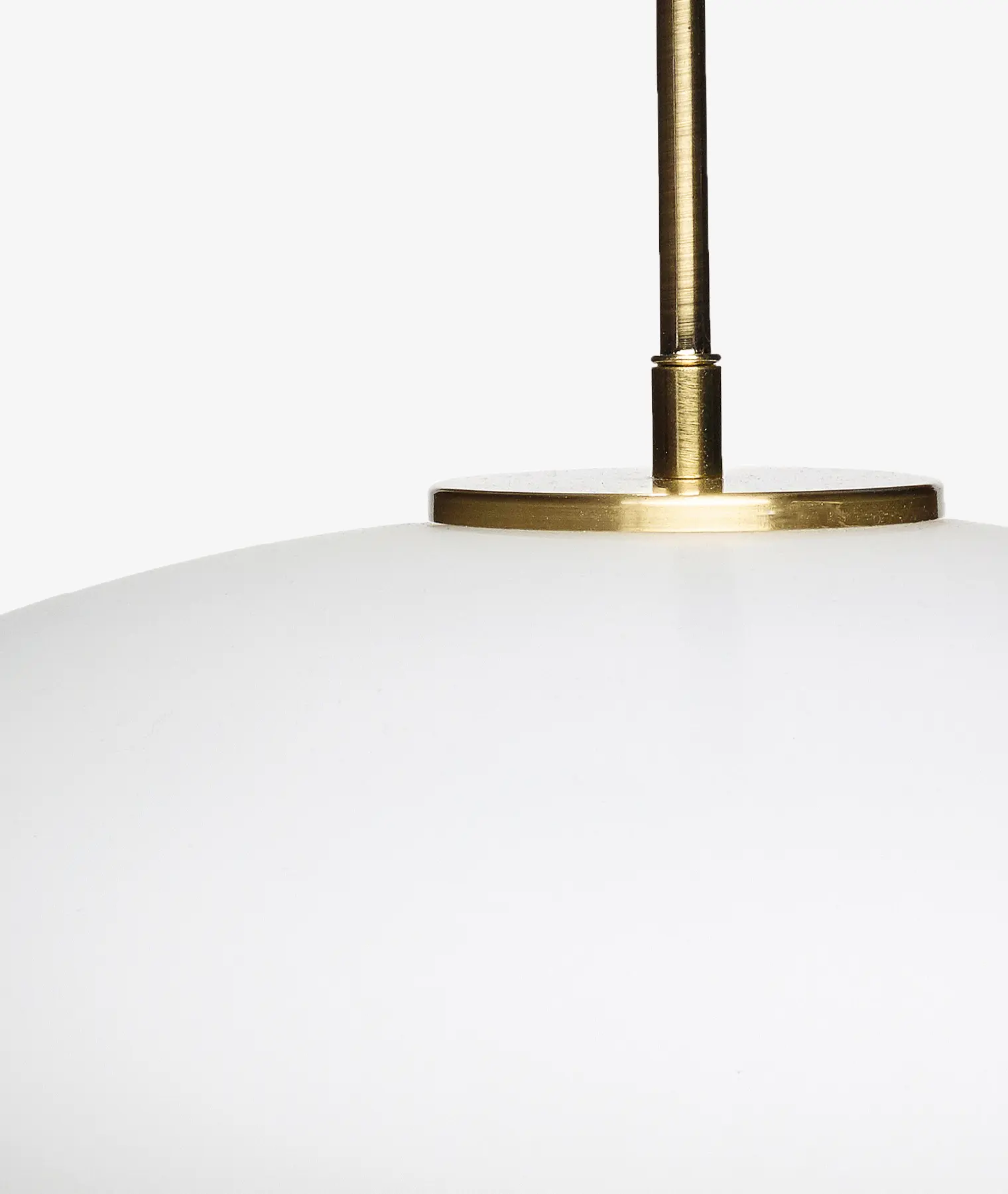 Suspension ellipse Muse - blanc - Hübsch | Manoir Plume