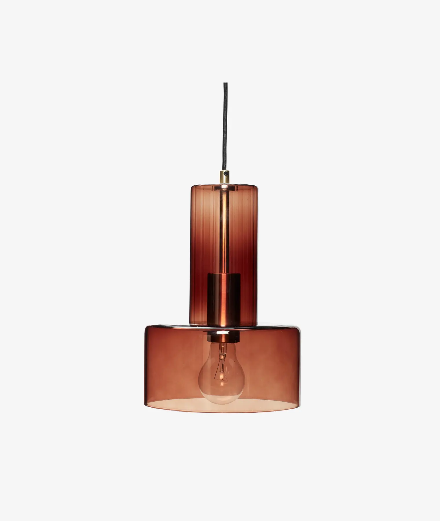 Suspension Ripple - ambre - Hübsch | Manoir Plume