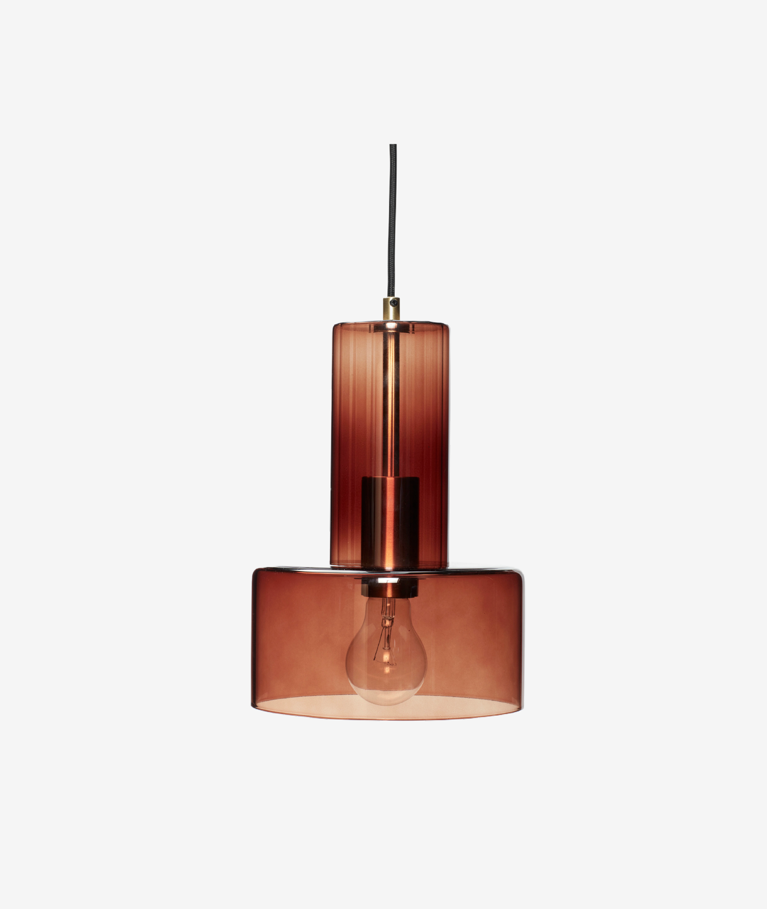 Suspension Ripple - ambre - Hübsch | Manoir Plume