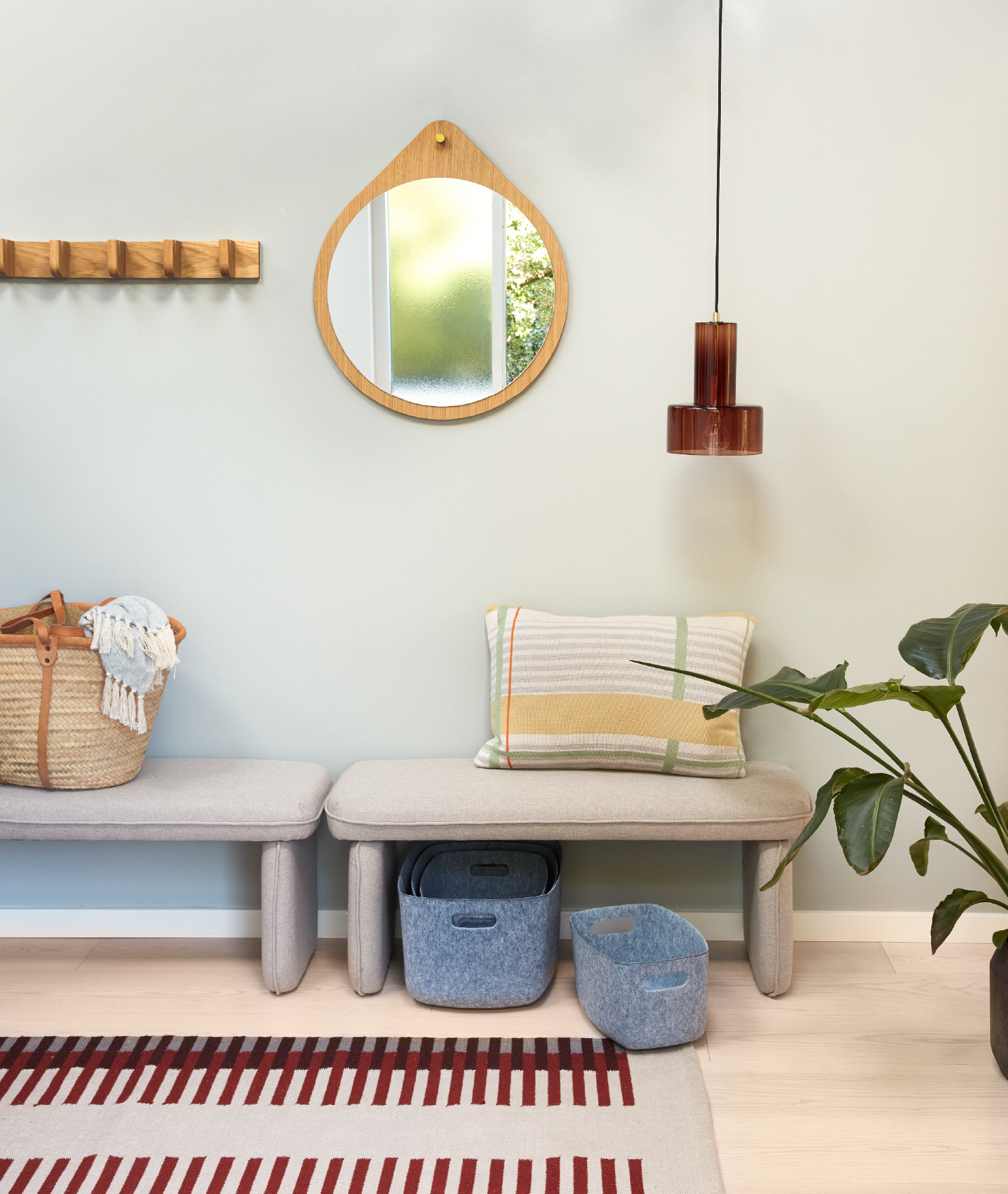 Suspension Ripple - ambre - Hübsch | Manoir Plume