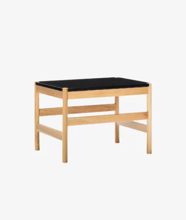 Table d'appoint Raw - noir/chêne clair - Hübsch | Manoir Plume
