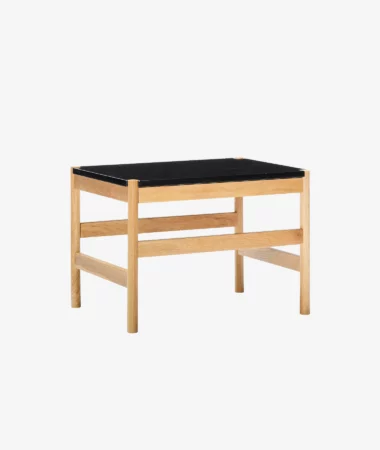 Table d'appoint Raw - noir/chêne clair - Hübsch | Manoir Plume