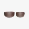 Set de 2 bols Clay - marron - Hübsch | Manoir Plume