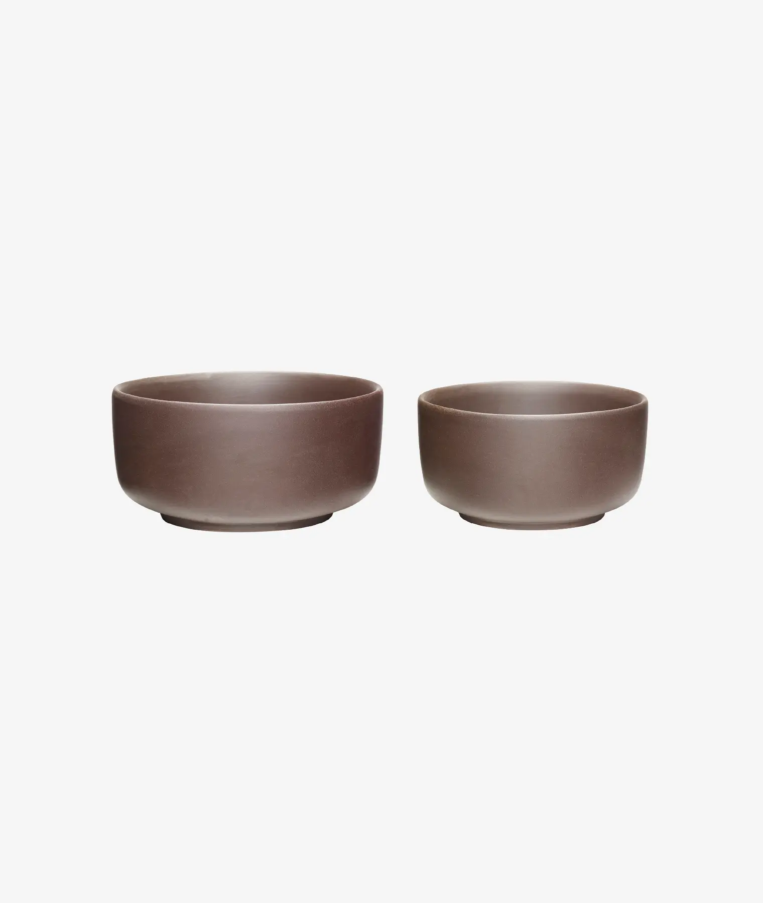 Set de 2 bols Clay - marron - Hübsch | Manoir Plume