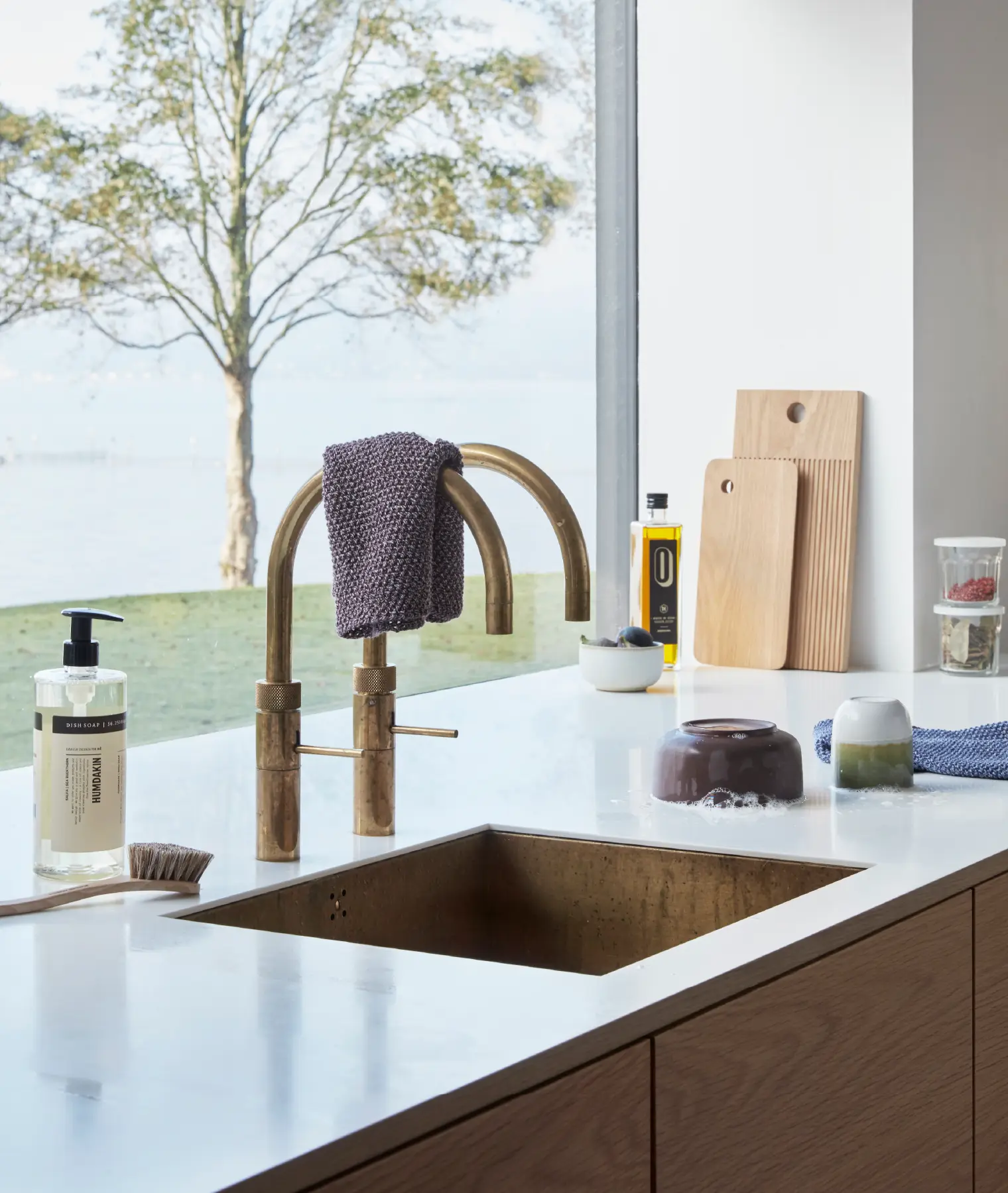 Set de 2 bols Clay - marron - Hübsch | Manoir Plume