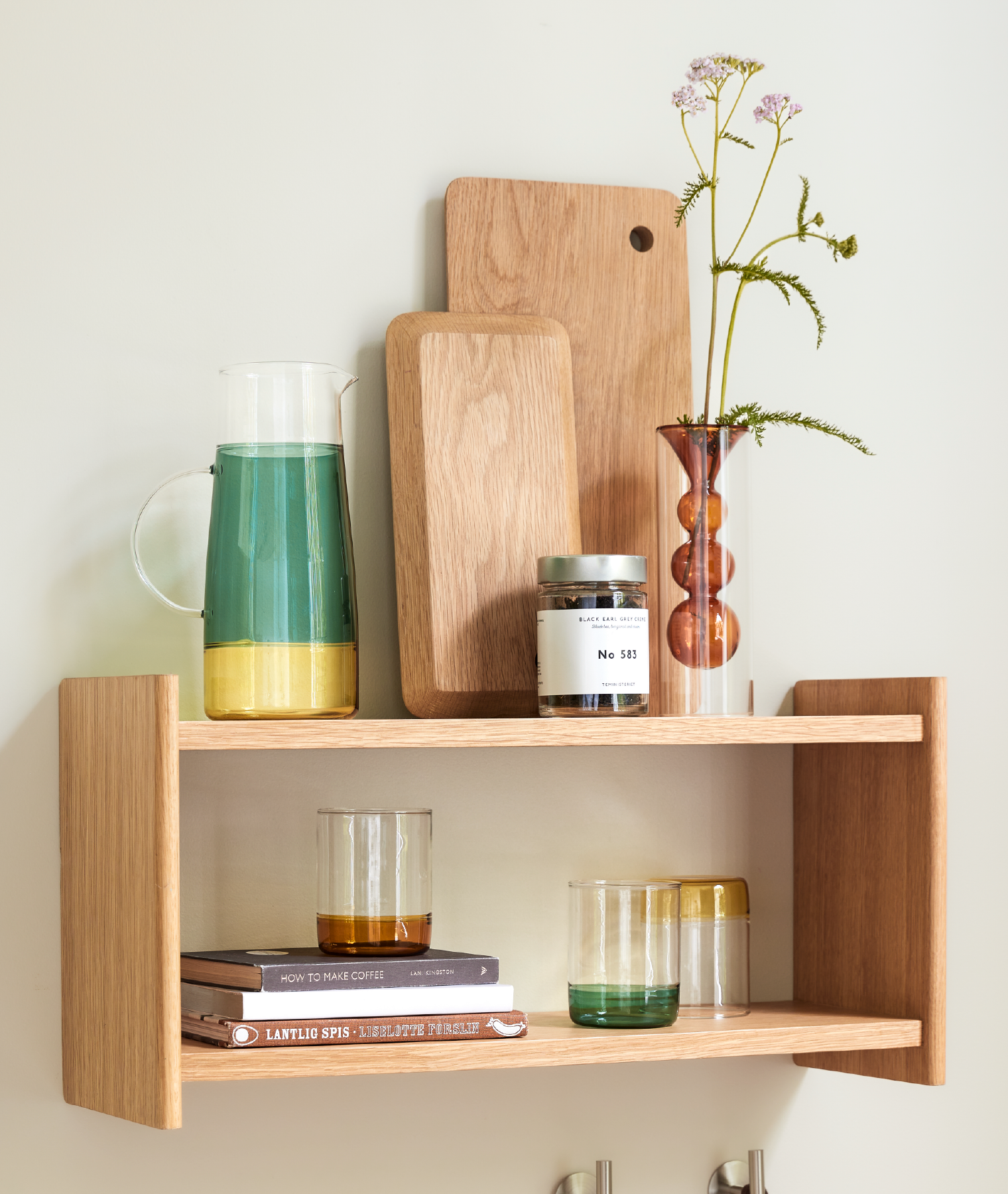 Verre Kiosk - ambre - Hübsch | Manoir Plume