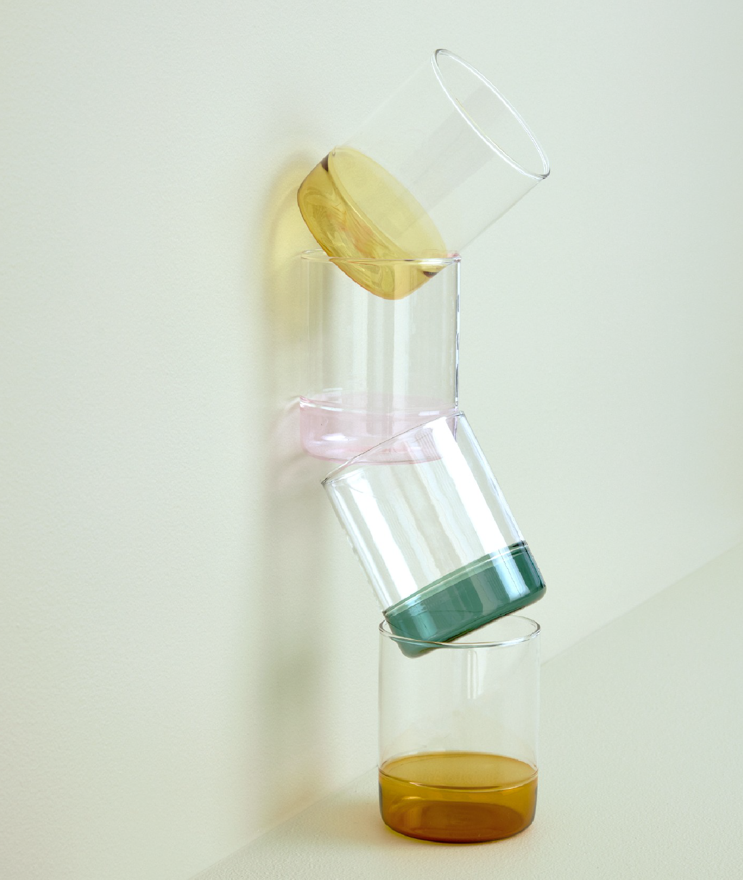 Verre Kiosk - ambre - Hübsch | Manoir Plume